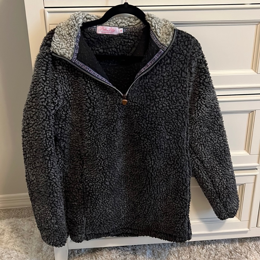 Pink Lily Fleece Quarterzip